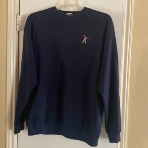 MEN’S PING GOLF PULLOVER SWEATSHIRT—XL—100% COTTON—MARINE BLUE